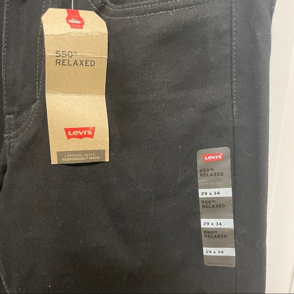 Levi’s 🖤 550 relaxed black straight leg jeans - Picture 5 of 6